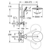 Душевая система Grohe Euphoria System 260 (26114001)