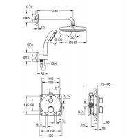 Душевая система Grohe Grohtherm (34727000) с термостатом