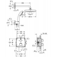 Душевая система Grohe Grohtherm (34729000) с термостатом