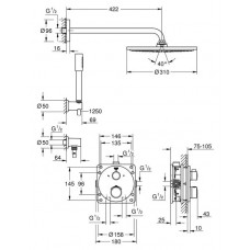 Душевая система Grohe Grohtherm (34731000) с термостатом