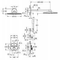 Душевая система Grohe SmartControl (34709000)