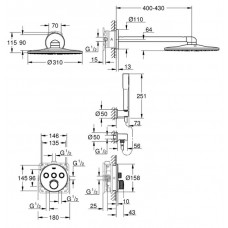 Душевая система Grohe SmartControl (34709000)