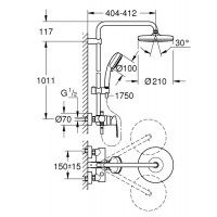 Душевая система Grohe Tempesta Cosmopolitan (26224001)