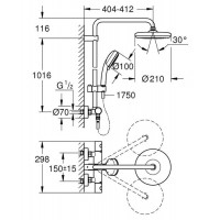 Душевая система Grohe Tempesta Cosmopolitan (27922001)