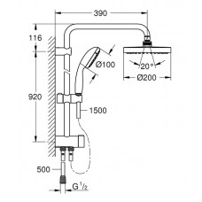 Душевая система Grohe Tempesta System 200 (26452001)