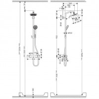 Душевая система Hansgrohe Croma 160 (27135000) (160 мм)