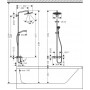 Душевая система Hansgrohe Croma Select S 280 1jet (26792000)