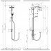 Душевая система Hansgrohe Crometta E 240 1jet Showerpipe Reno (27289000) (240 мм)