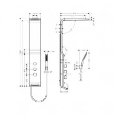 Душевая система Hansgrohe Raindance Lift (27008400)