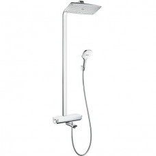 Душевая система Hansgrohe Raindance Select Showerpipe (27113400) (полка белое покрытие)