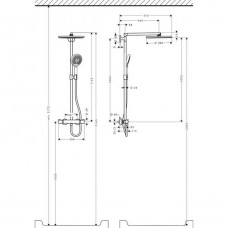 Душевая система Hansgrohe Raindance Select Showerpipe (27114000) (300 мм)