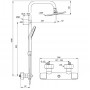 Душевая система Ideal Standard Idealrain Cube (A6985AA)