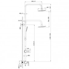 Душевая система Lemark Tropic (LM7002C)