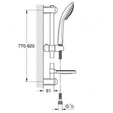 Душевой гарнитур Grohe Euphoria Champagne (27225001) (900 мм)