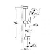 Душевой гарнитур Grohe Tempesta Cosmopolitan (27577002)