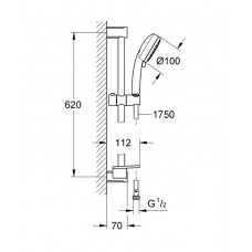 Душевой гарнитур Grohe Tempesta Cosmopolitan (27928002)