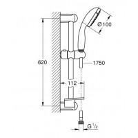 Душевой гарнитур Grohe Tempesta New 100 (27926001)