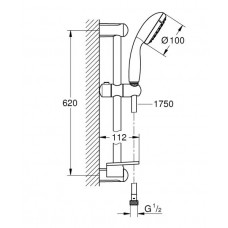 Душевой гарнитур Grohe Tempesta New 100 (27926001)