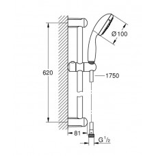 Душевой гарнитур Grohe Tempesta New (27794001)