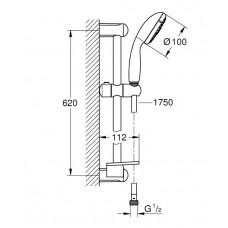 Душевой гарнитур Grohe Tempesta New (28593002)