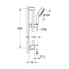 Душевой гарнитур Grohe Tempesta New Cosmopolitan (27576002)