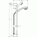 Душевой гарнитур Hansgrohe Crometta 85 1jet (27729000) (90 см)