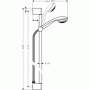 Душевой гарнитур Hansgrohe Crometta 85 1jet (27729000) (90 см)