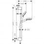 Душевой гарнитур Hansgrohe Crometta Vario (26532400) (65 см)