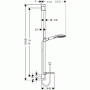 Душевой гарнитур Hansgrohe Raindance Select Е 120 3 jet (26621400) (90 см)