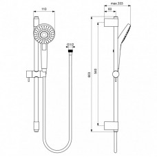 Душевой гарнитур Ideal Standard Idealrain Evo Round L3 (B2233AA)