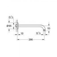 Душевой кронштейн Grohe Rainshower (28576000) (286 мм)