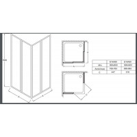 Душевой уголок Jacob Delafon Serenity (E14A90-GA) (90х90 см)