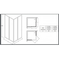 Душевой уголок Jacob Delafon Serenity (E14A90-GA) (90х90 см)