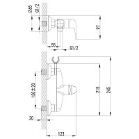 Гигиенический набор Lemark Pramen (LM3318B) бронза