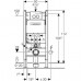 Инсталляция Geberit Duofix в комплекте с унитазом Renova Rimfree, микролифт. 500.124.TC.R