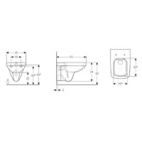 Инсталляция Geberit Duofix Selnova Square в комплекте с унитазом безободковым, микролифт. 458.121.SE.1