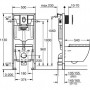 Инсталляция Grohe Lixil Compact (39536000) в комплекте с унитазом и крышкой микролифт (5 в 1)