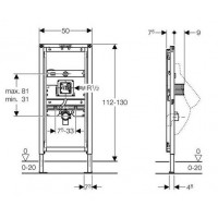 Инсталляция для писсуара Geberit Duofix (111.689.00.1)