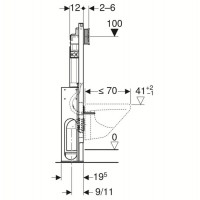 Инсталляция для подвесного унитаза Geberit Duofix UP320 (111.380.00.5) (усиленная)