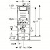 Инсталляция для подвесного унитаза Geberit Duofix UP320 (111.380.00.5) (усиленная)