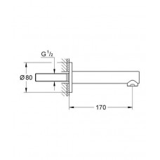 Излив Grohe Concetto (13280001) 170 мм