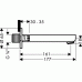 Излив для ванны Hansgrohe Metropol S (14420000) 161 мм