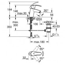 Комплект для душа Grohe Eurosmart (123576) 3 в 1