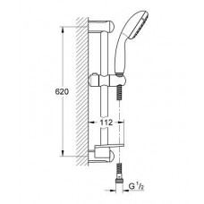 Комплект для ванны Grohe Eurostyle New (124416) 3 в 1