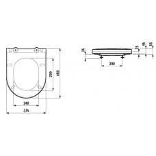 Крышка-сиденье Laufen Sonar (8.9334.1.000.000.1) микролифт