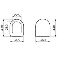 Крышка-сиденье Vitra Zentrum (94-003-009) микролифт