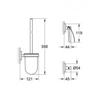 Набор аксессуаров для ванной комнаты Grohe Essentials (40407001)