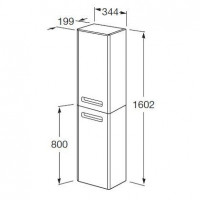 Пенал Roca Gap (ZRU9302739) белый матовый левый