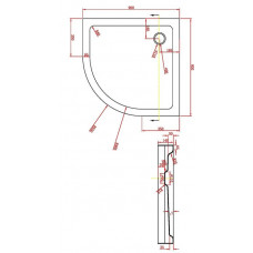 Поддон для душа Bravat Type-R1 P29 (90x90 см)