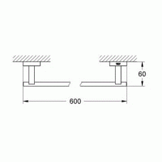 Полотенцедержатель Grohe Essentials Cube (40509001)